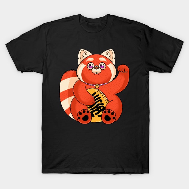 Lucky Red Panda T-Shirt by ppmid